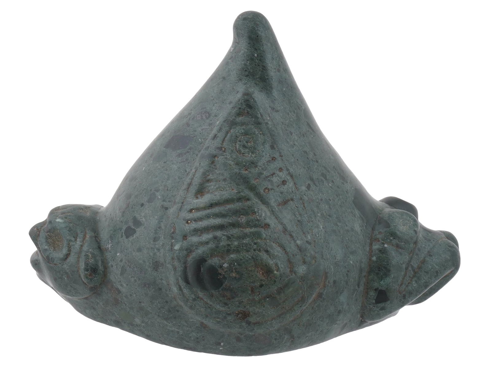 ANCIENT TAINO ARAWAK TRIGONOLITO ZEMI IDOL FIGURE (1 of 6)