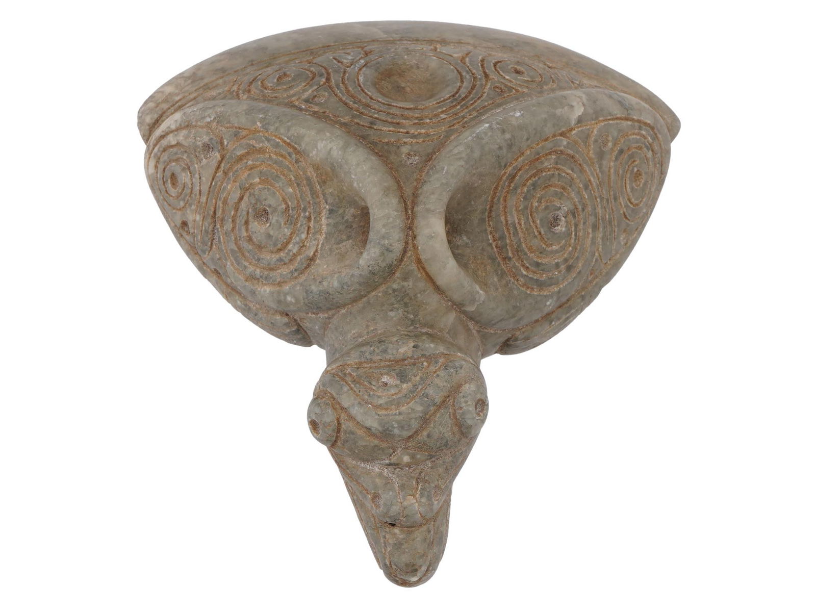 ANCIENT TAINO ARAWAK STONE BIRD FIGURE SCOOP (1 of 5)