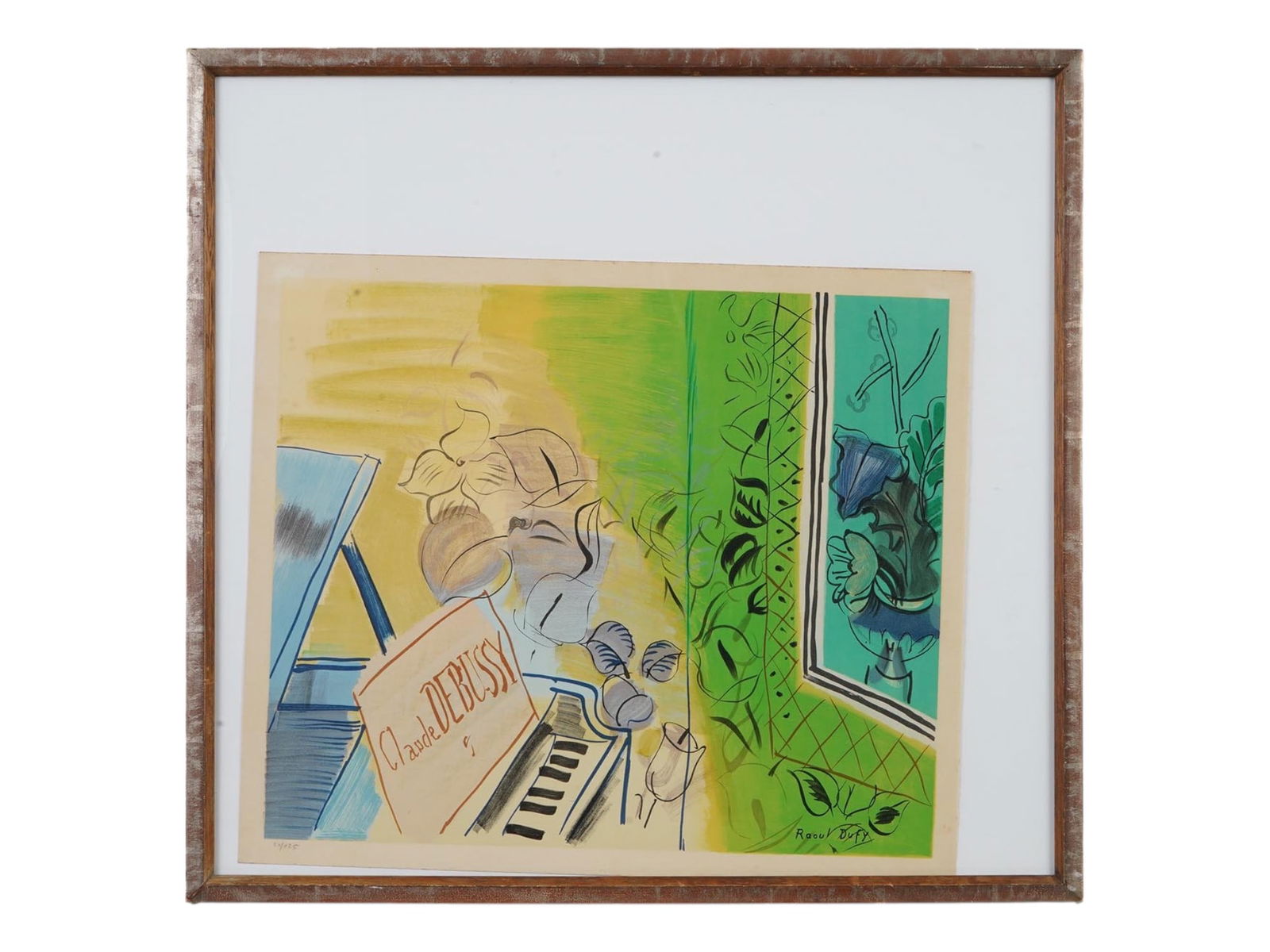 デュフィ　Dufy 「Hommage à Claude Debussy」 Raoul Dufy Homage to Claude Debussy Copyright 1953 Mme Dufy