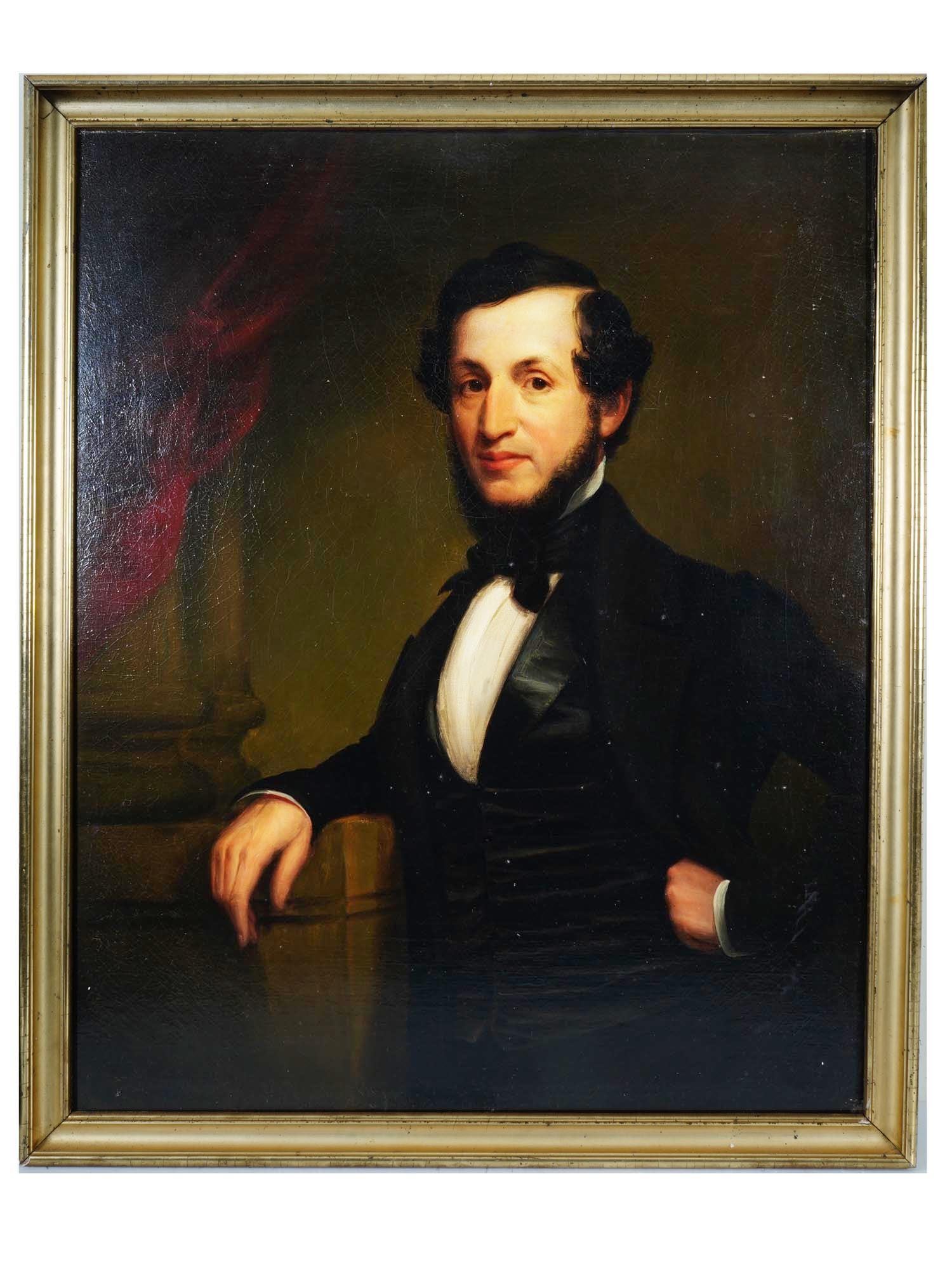 ALVAN CLARK ANTIQUE 19TH C AMERICAN OIL PAINTING