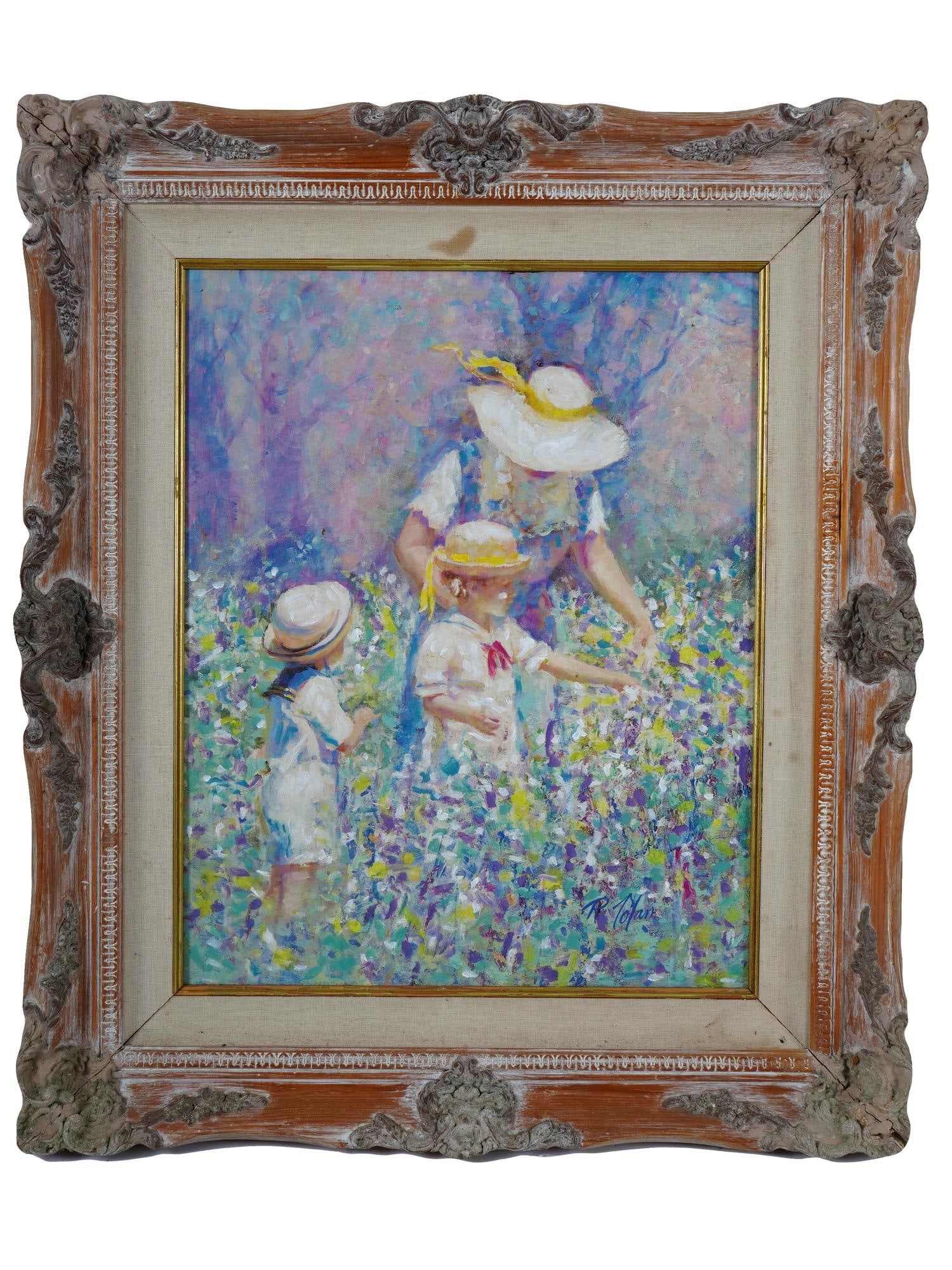 AMERICAN IMPRESSIONISM OIL PAINTING BY R TOLAN (1 of 4)