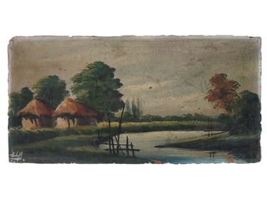 INDIAN OIL PAINTING SIGNED JAMINI PROKASH GANGOOLY