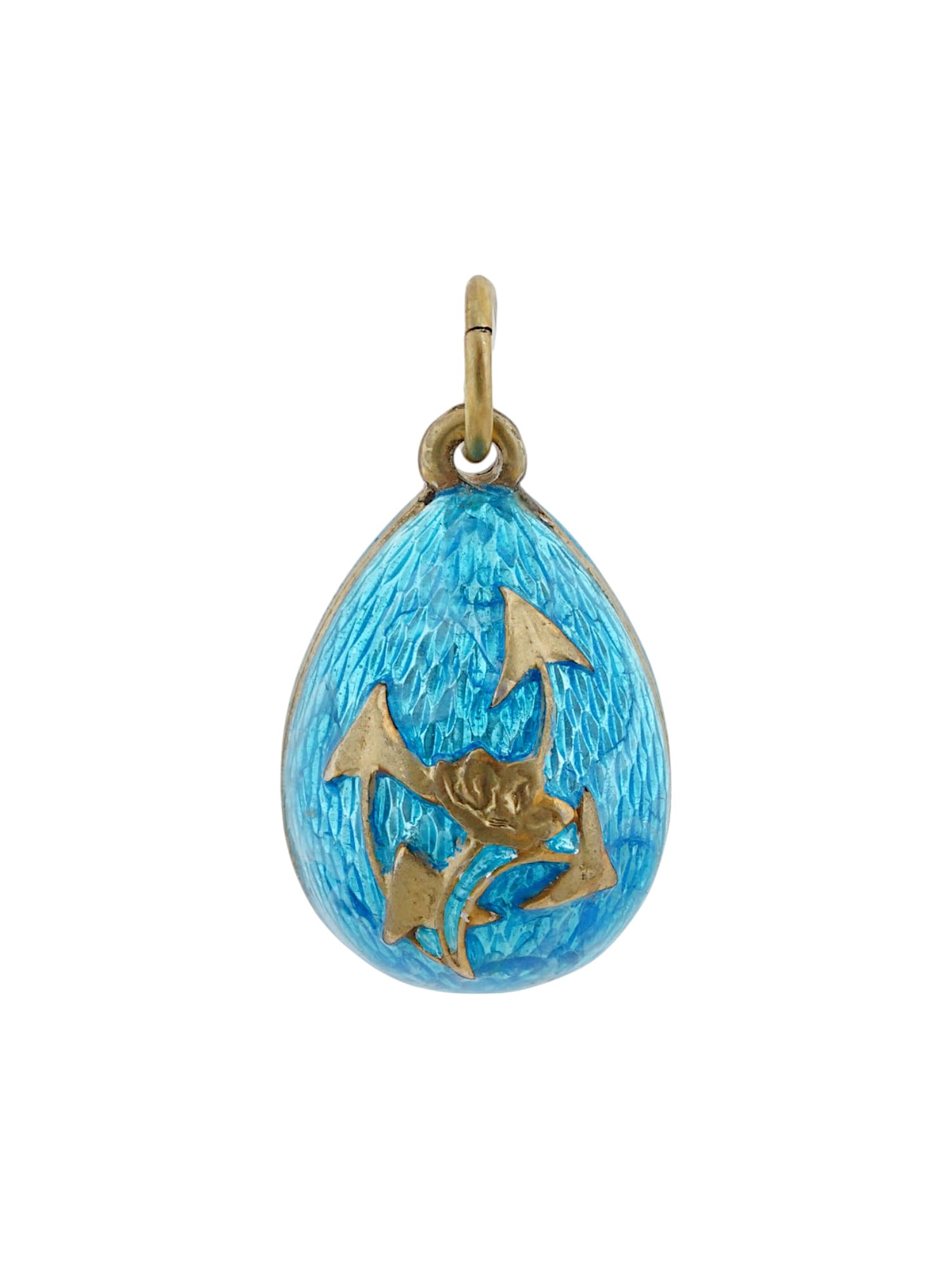 RUSSIAN GILT SILVER GUILLOCHE ENAMEL EASTER EGG (1 of 4)