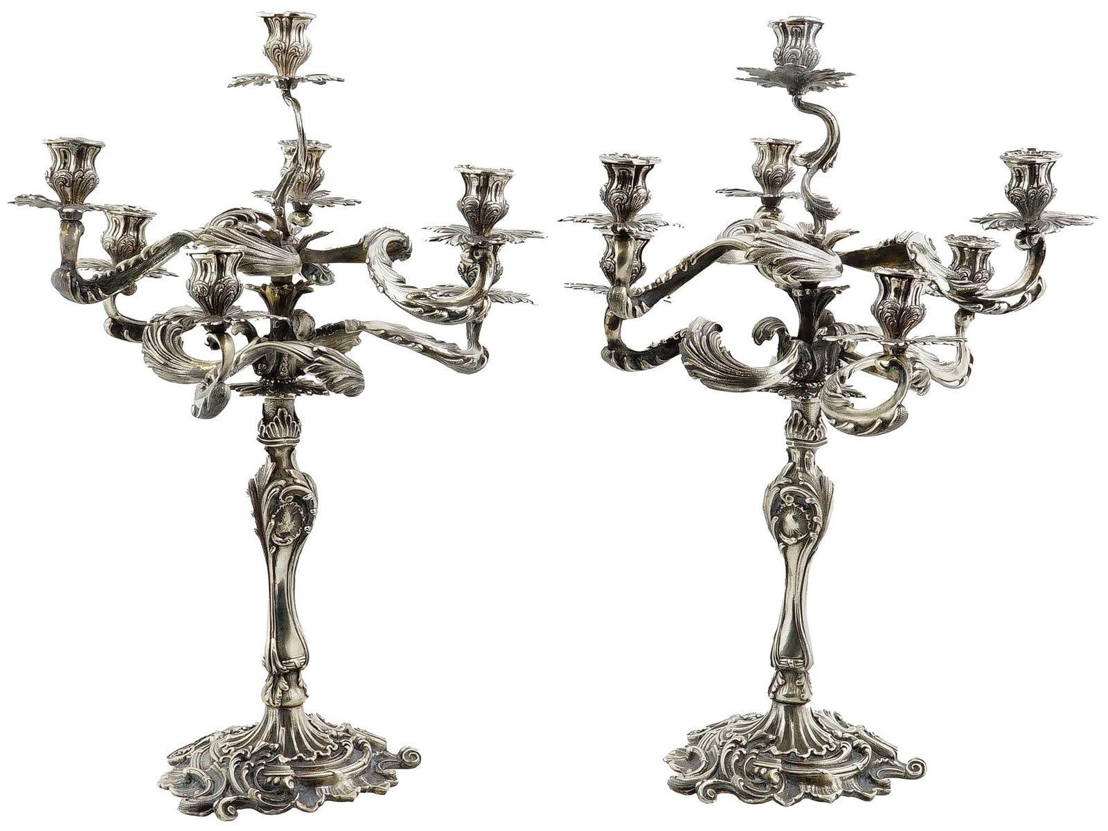 FASOLI ITALIAN SILVER CANDELABRA LATE 19TH EARLY 20TH C (1 of 9)