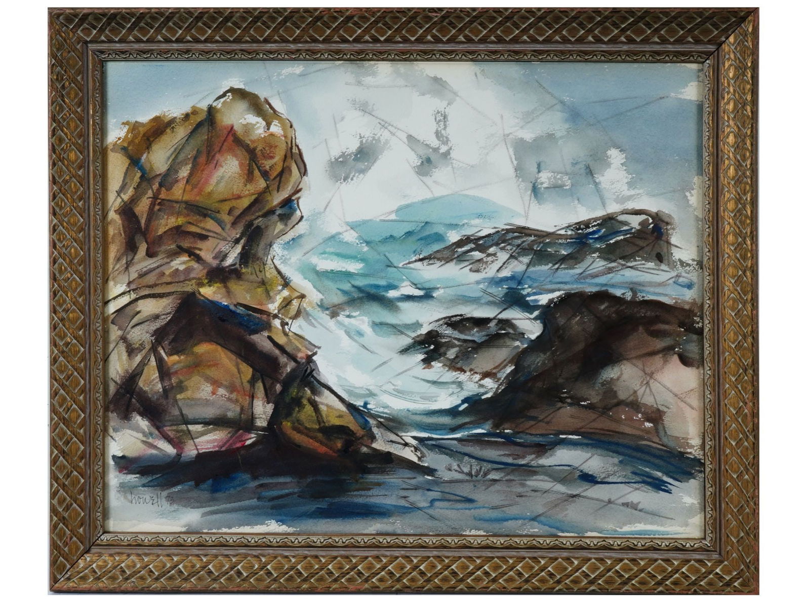 WATERCOLOR PAINTING BY CLAUDE FLYNN HOWELL (1 of 5)