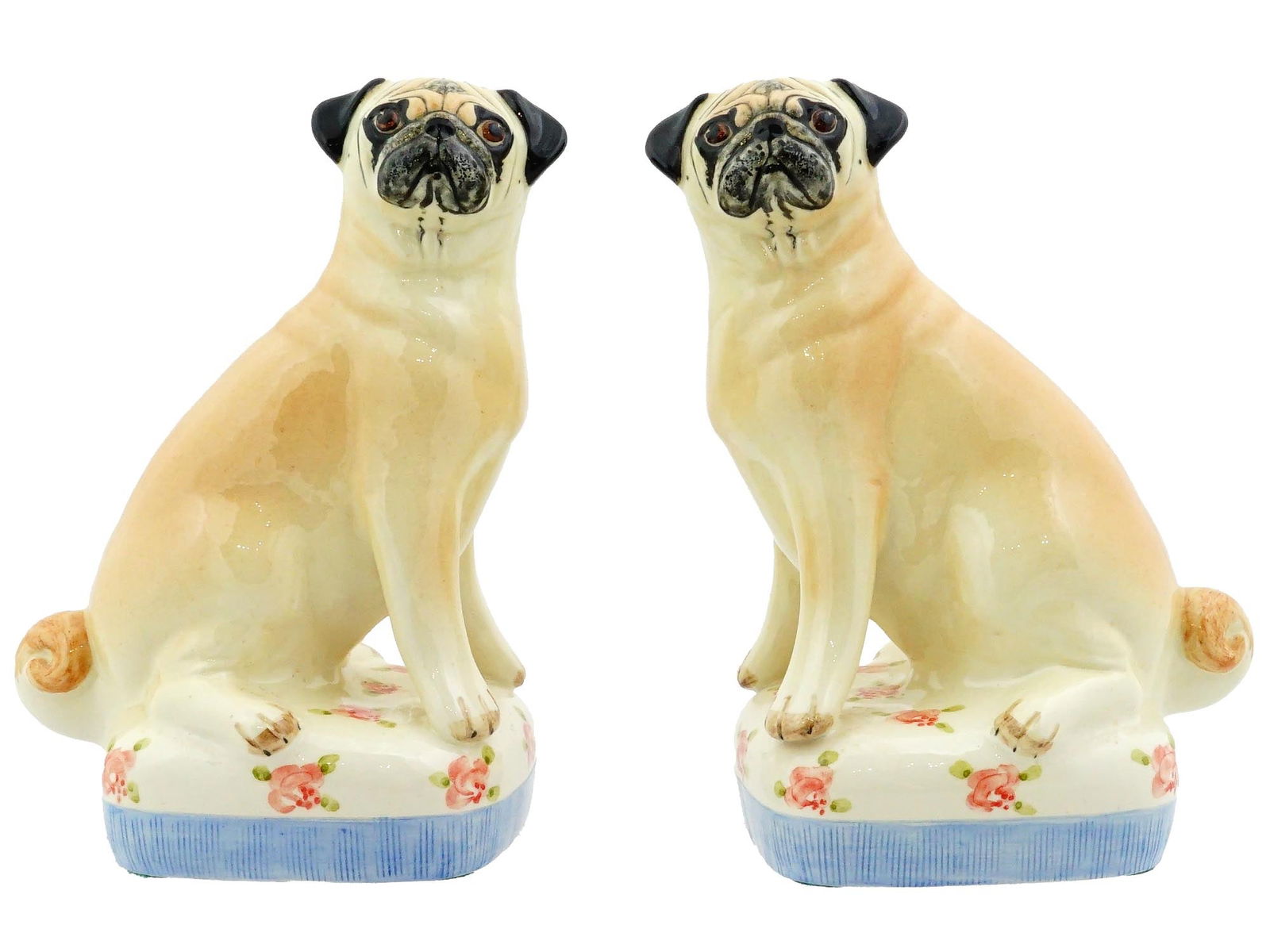 AMERICAN PUG DOG CERAMIC FIGURINES BY MIRANDA SMITH (1 of 9)