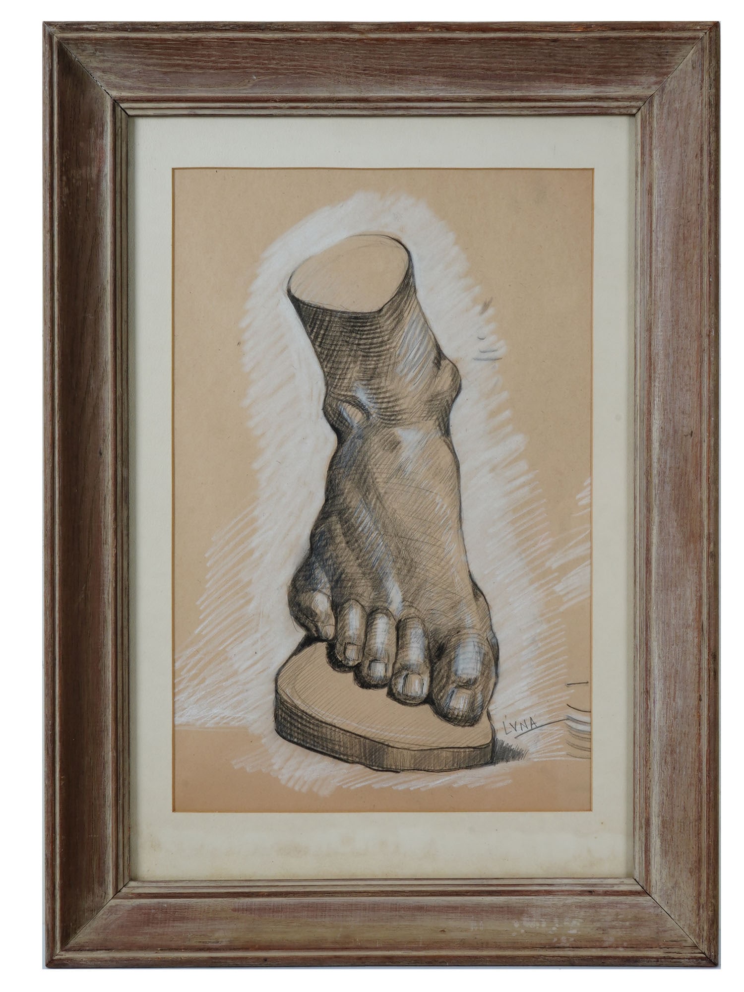 MIXED MEDIA PAINTING SIGNED JUAN LUNA Y NOVICIO (1 of 4)