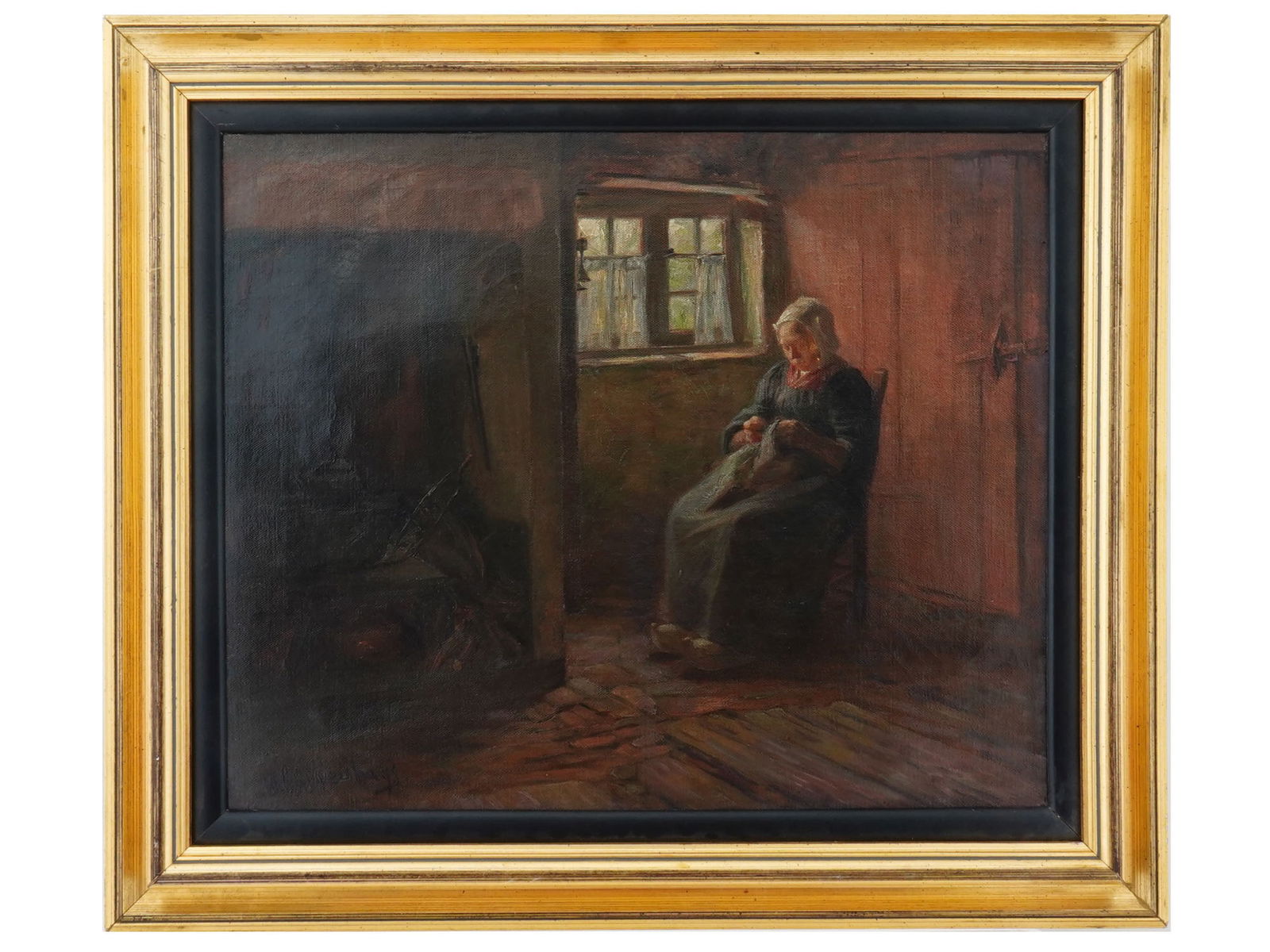 AMERICAN OIL PAINTING SIGNED JOHANNES ALBERT NEUHUYS (1 of 4)