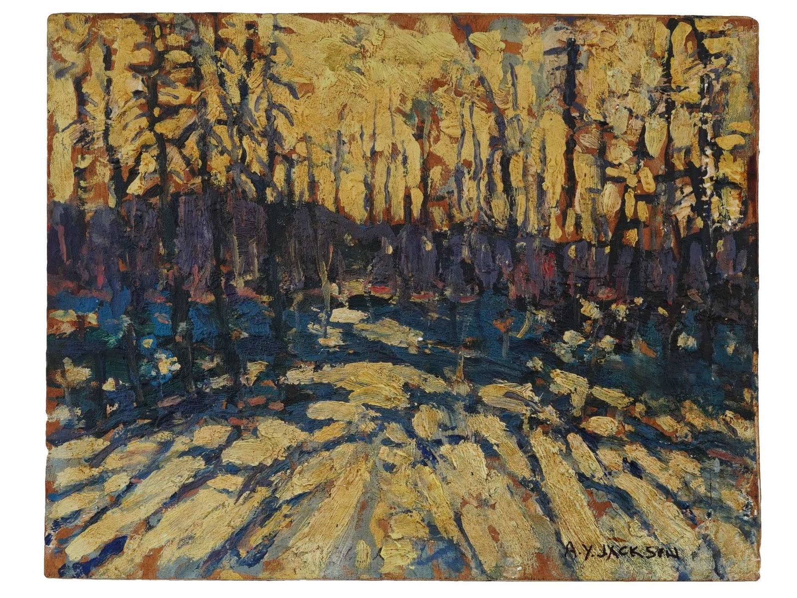 CANADIAN OIL PAINTING SIGNED ALEXANDER Y. JACKSON (1 of 4)