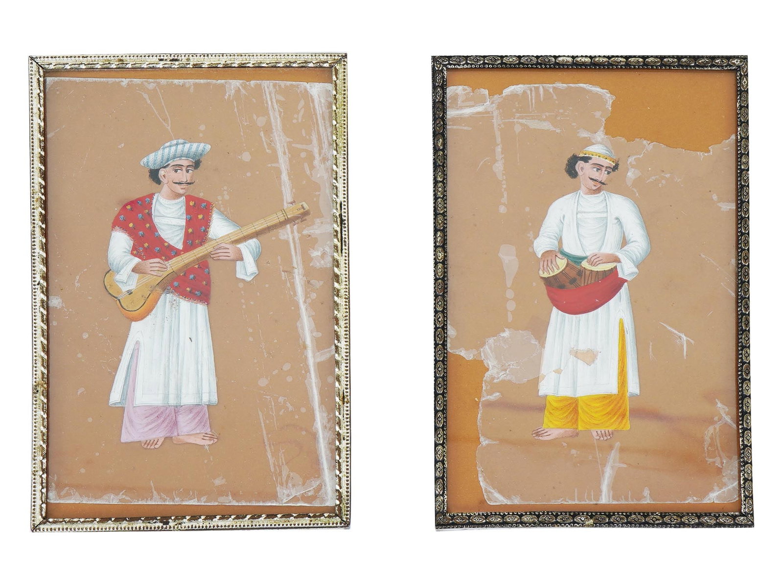 ANTIQUE INDIAN COMPANY SCHOOL PORTRAIT PAINTINGS (1 of 2)