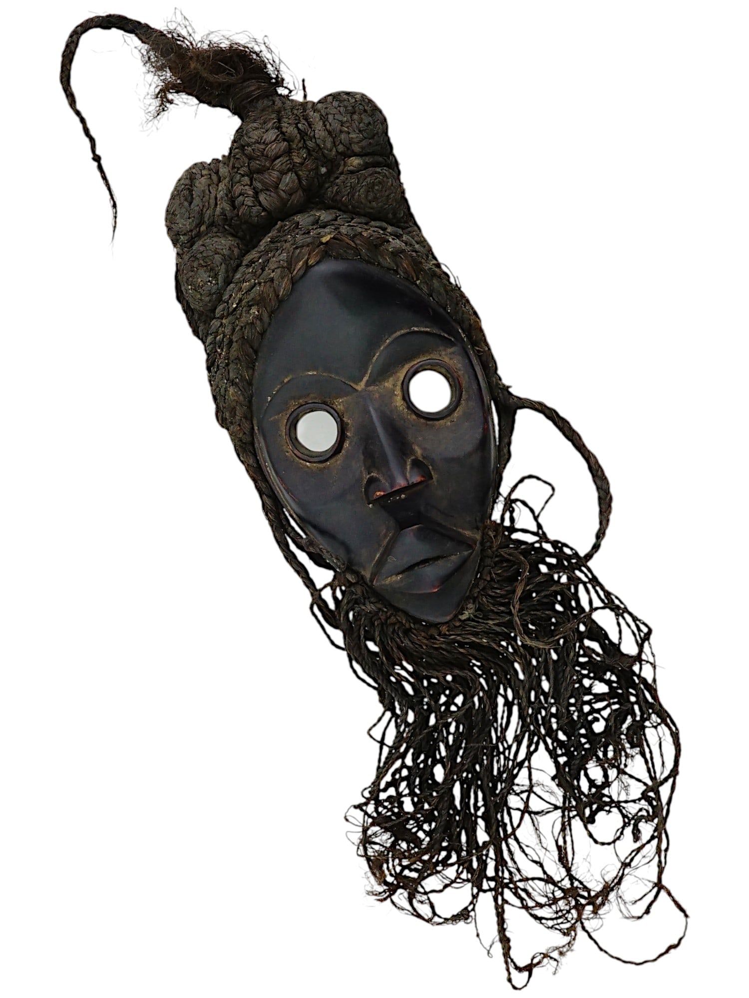 AFRICAN CARVED WOOD MANDE TRIBAL DAN MASK (1 of 5)