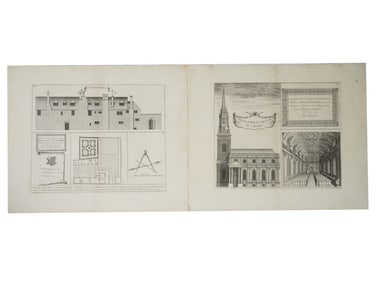 ANTIQUE ENGRAVINGS BY WILLIAM WILLIAMS OXFORD COLLEGES