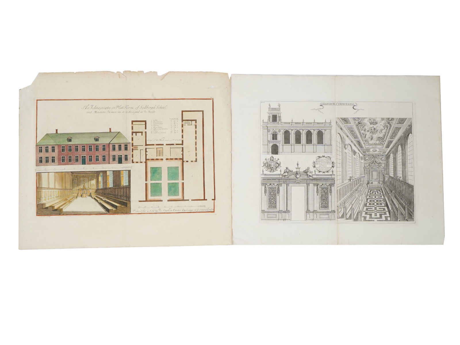 ANTIQUE ENGRAVINGS WILLIAM WILLIAMS JOHANNES KIP OXFORD (1 of 4)