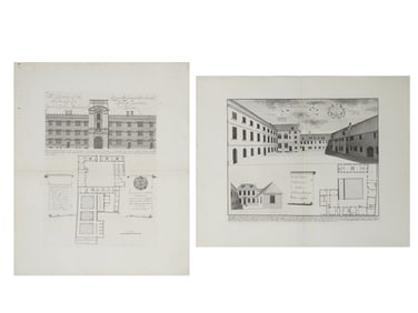 ANTIQUE ENGRAVINGS BY WILLIAM WILLIAMS OXFORD COLLEGES