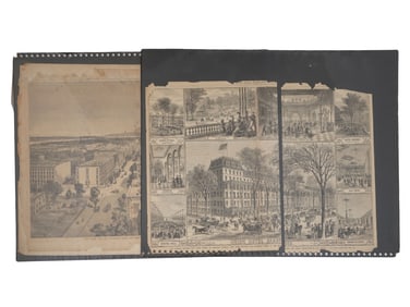 ANTIQUE AMERICAN NEW YORK HISTORICAL ENGRAVINGS