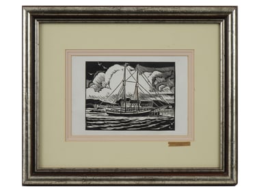 AMERICAN WOODBLOCK PRINT BY CARROLL THAYER BERRY