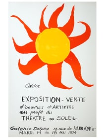 FRENCH ALEXANDER CALDER EXHIBITION POSTER PRINT
