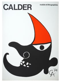 FRENCH ALEXANDER CALDER EXHIBITION POSTER PRINT