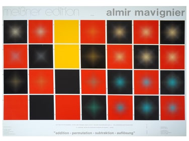 GERMAN ALMIR MAVIGNIER EXHIBITION POSTER PRINT