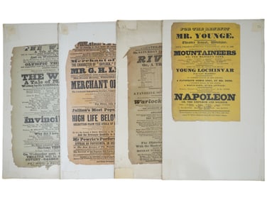 COLLECTION OF VINTAGE AMERICAN POSTERS PLAYBILLS