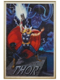 VINTAGE THOR POSTER MARVEL PRESS RON FRENZ DANIEL HORNE