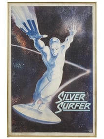 VINTAGE HERO POSTER SILVER SURFER MARVEL PRESS