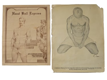 VINTAGE AMERICAN POSTERS HAND BALL EXPRESS AND BIG GYM