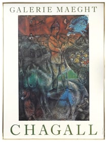 AFTER MARC CHAGALL FRENCH GALLERY EXHIBITION POSTER