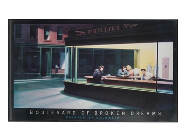 VINTAGE POSTER BOULEVARD OF BROKEN DREAMS BY HELNWEIN