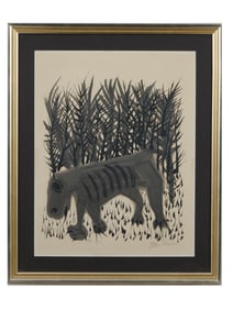 BEN SHAHN AMERICAN LITHOGRAPH ON ARCHES PAPER