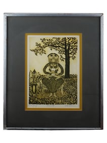 AIDA WHEDON AMERICAN ARTIST PROOF PORTRAIT ETCHING