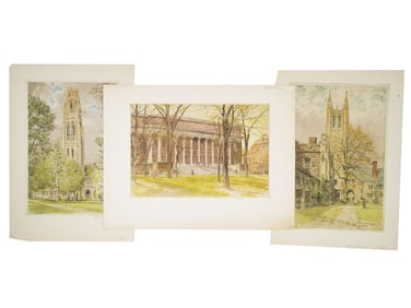 VINTAGE AMERICAN LIMITED EDITION CITYSCAPE ETCHINGS
