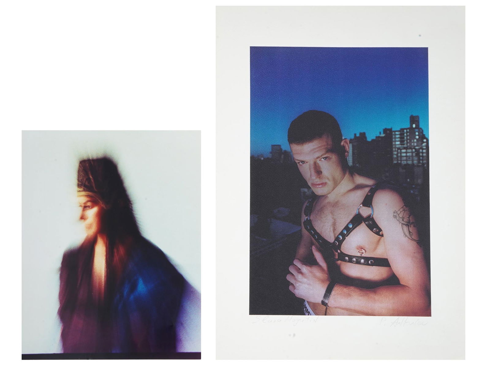 PAVEL ANTONOV LTD PHOTO PORTRAIT OF SLAVA MOGUTIN: A limited edition photograph by Pavel Antonov. Portrait of Slava Mogutin, born 1974, a New York-based Russian artist and queer activist. Signed by the photographer in the lower right. Titled in the lo