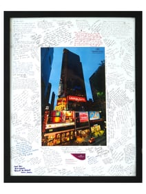 PHOTO OF THE CROWNE PLAZA HOTEL WITH AUTHOGRAPHS