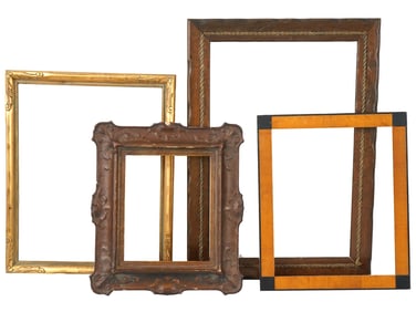 GROUP OF FOUR VINTAGE ORNATE PAINTING FRAMES