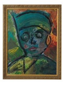 DUTCH FIGURATIVE PORTRAIT OIL PAINTING SIGNED APPEL
