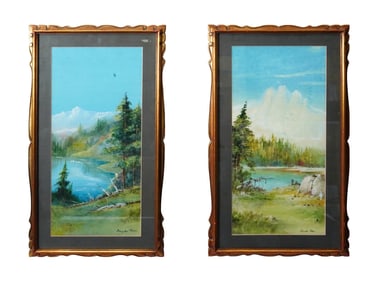LOT OF MIXED MEDIA PAINTINGS BY DOUGLAS COOPER
