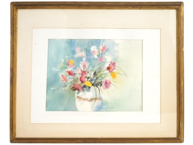 LAVERNE CHRISTOPHER AMERICAN WATERCOLOR PAINTING