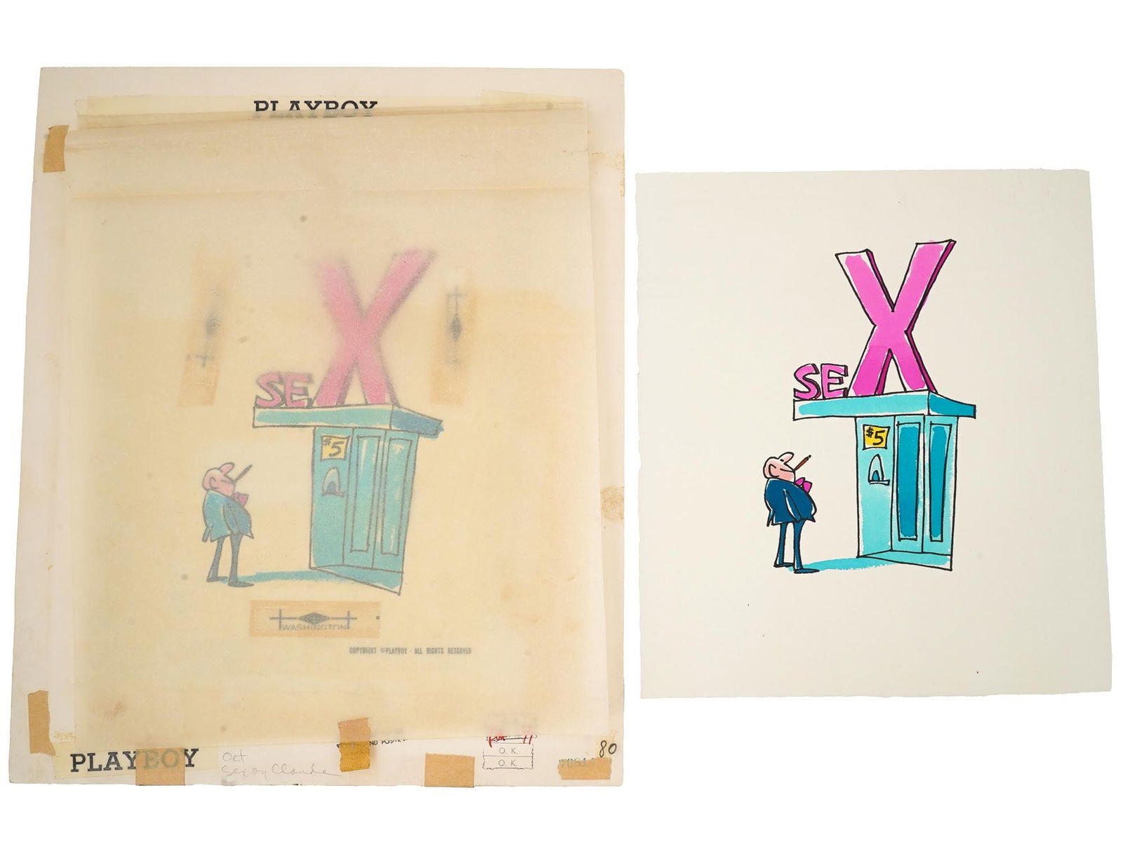 PLAYBOY MAGAZINE ILLUSTRATIONS BY CLAUDE SMITH 1971 (1 of 9)