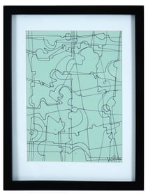 AMERICAN FELT TIP PAINTING BY WAYNE CUNNINGHAM