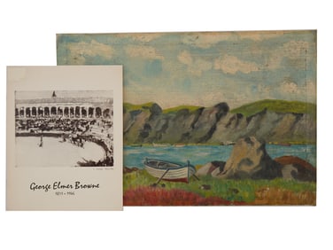 AFTER GEORGE ELME BROWNE AMERICAN LANDSCAPE PAINTING