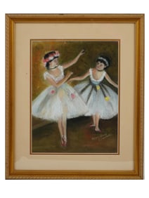 AFTER EDGAR DEGAS IMPRESIONIST PAINTING BALLERINAS