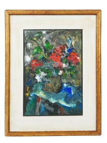 ABSTRACT STILL LIFE PAINTING BY H WASSERMAN