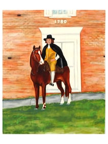 CONTEMPORARY EQUESTRIAN PORTRAIT OIL PAINTING SIGNED