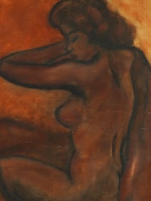 ATTR TO ROBERT MACKECHNIE PORTRAIT OIL PAINTING