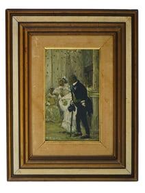 URUGUAYAN WEDDING OIL PAINTING AFTER PEDRO FIGARI