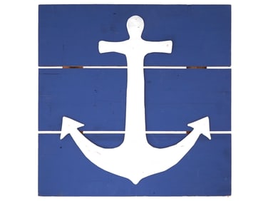 VINTAGE NAUTICAL WOODEN WALL PLAQUE