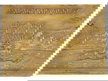 VASCO BERARDO PORTUGUESE BRONZE PLAQUE PALACE OF QUELUZ