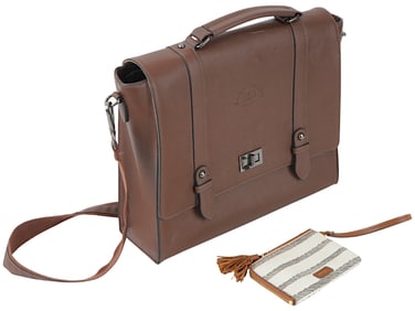 EASEGAVE BRIEFCASE FOSSIL TARA WRISTLET NEUTRAL STRIPE