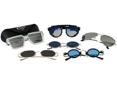 COLLECTION OF 6 SUNGLASSES OF VARIOUS DESIGNS